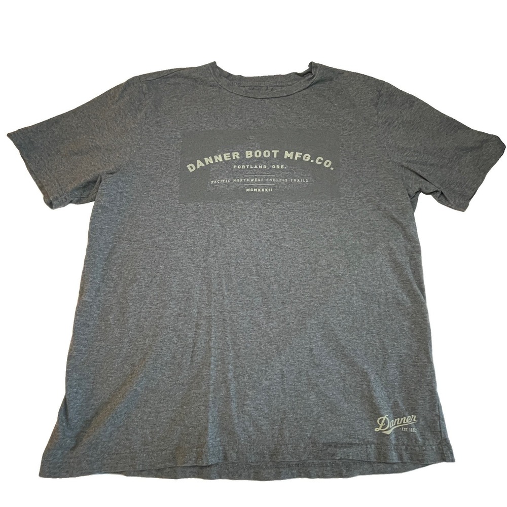 Danner Boot MFG. Co. Men's Gray Short-Sleeve T-Shirt XL